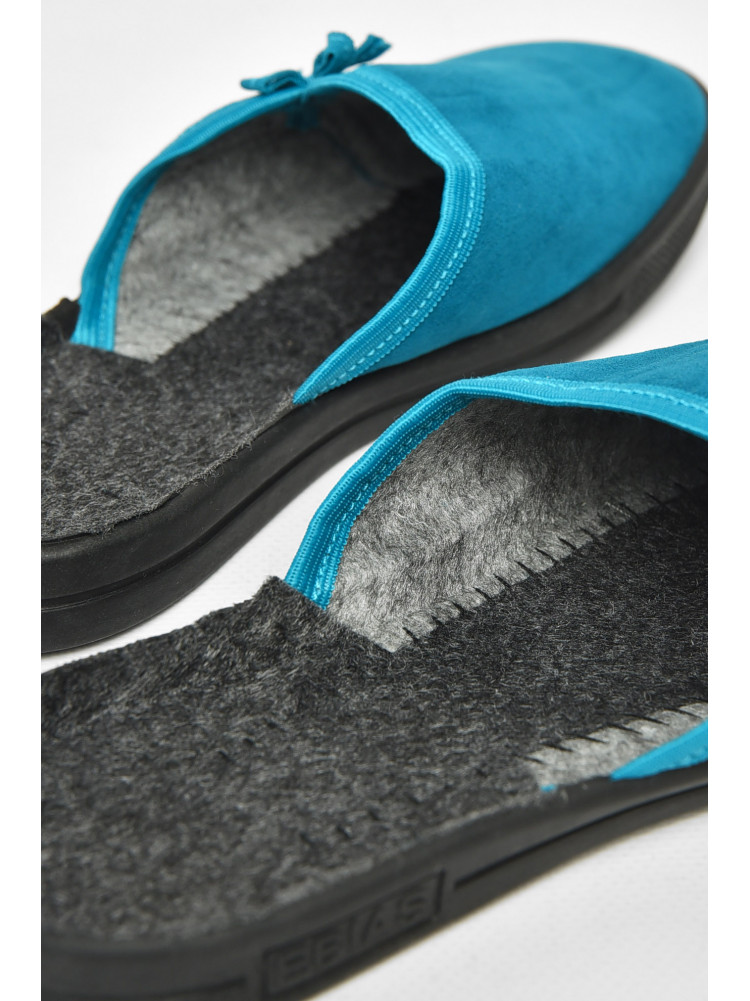 Тапочки женские зеленого цвета Ебіас бант 211108C