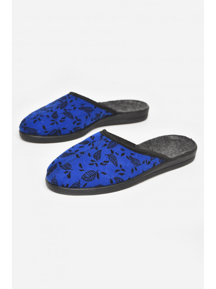 Тапочки женские синего цвета Луцкие 211109C