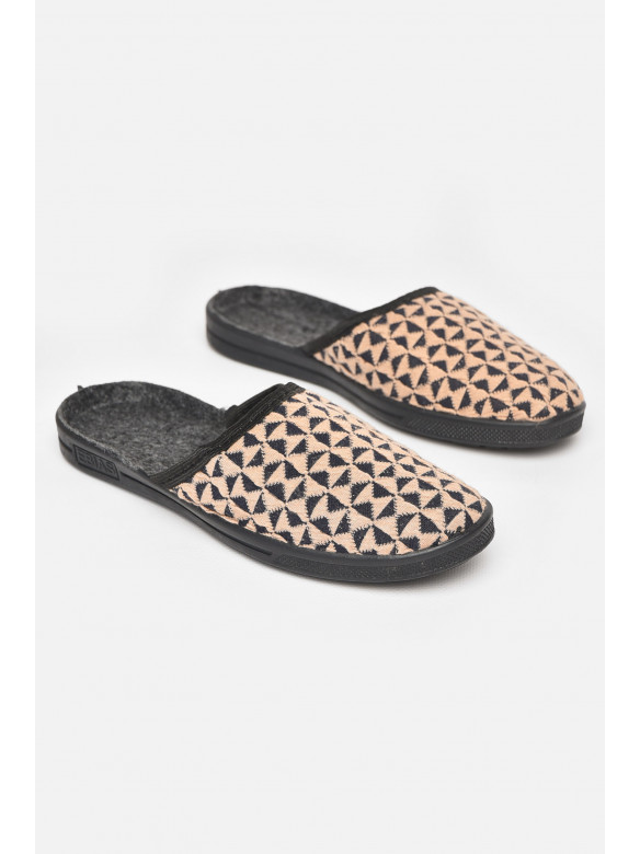 Тапочки женские бежевого цвета Ебіас асорті 211111C