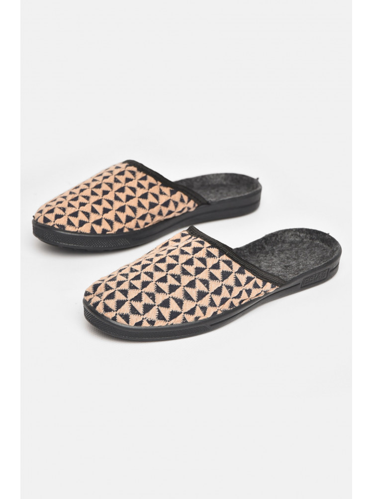 Тапочки женские бежевого цвета Ебіас асорті 211111C