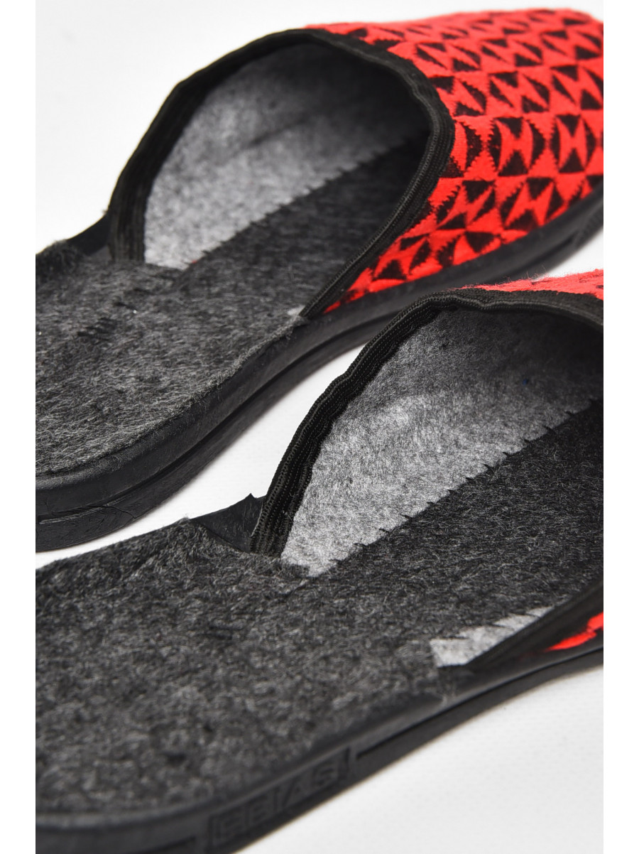 Тапочки женские красного цвета Ебіас асорті 211114C