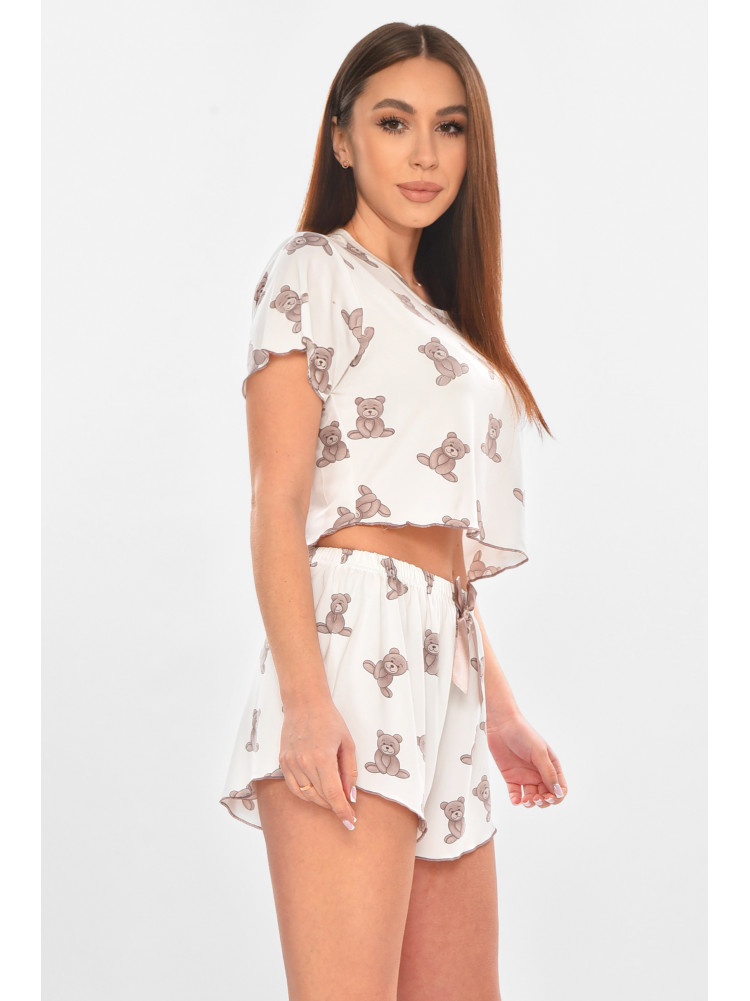 Пижама женская белого цвета с принтом 213,7 211115C