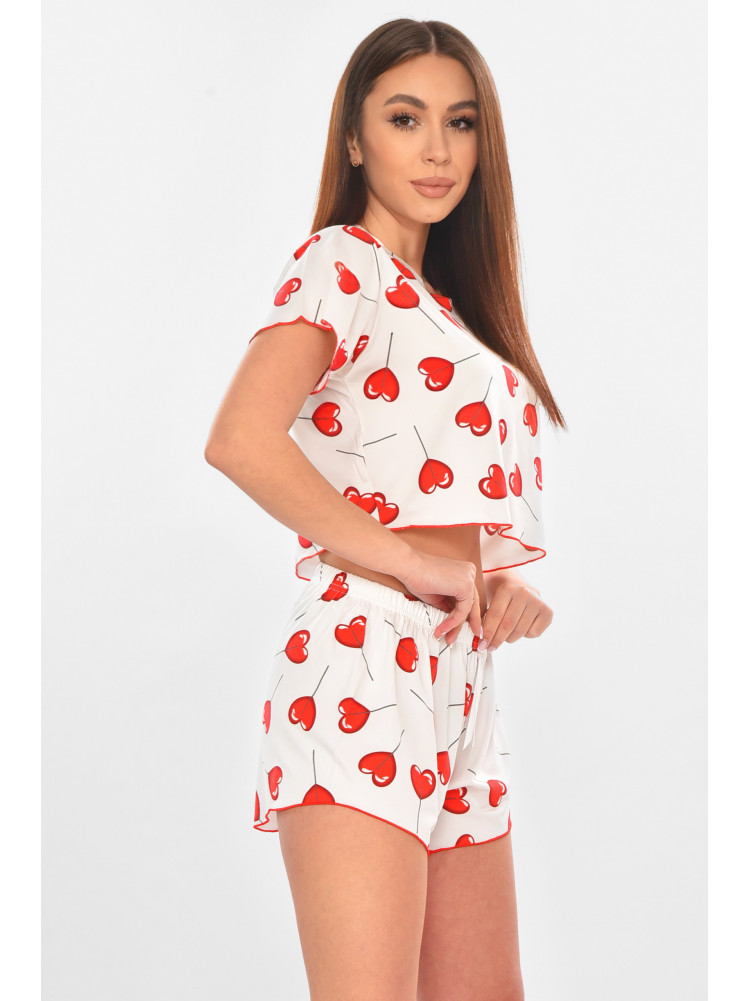 Пижама женская белого цвета с принтом 213,12 211116C