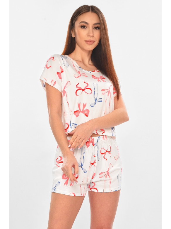 Піжама жіноча білого кольору з принтом 29301 211117C