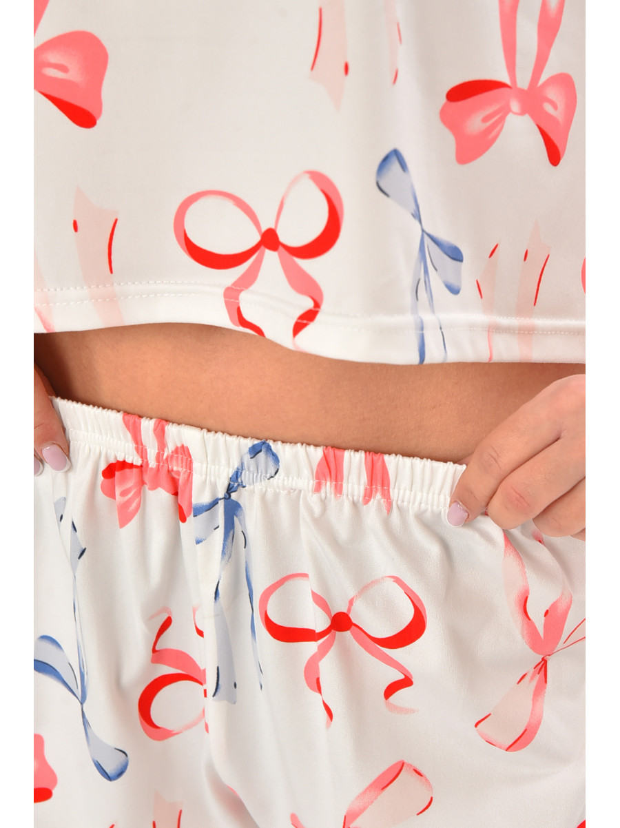 Піжама жіноча білого кольору з принтом 29301 211117C