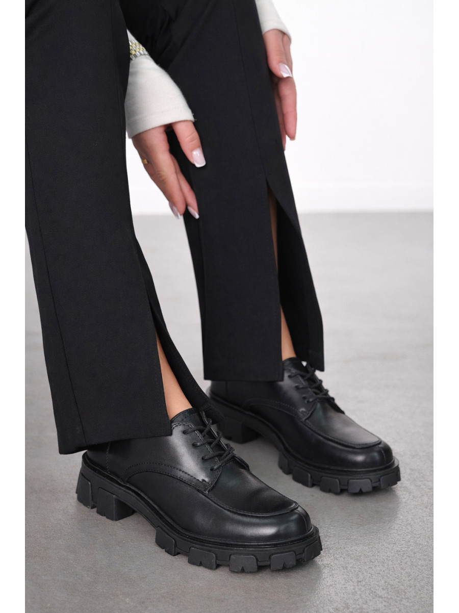 Лоферы женские черного цвета TD222-1 211120C
