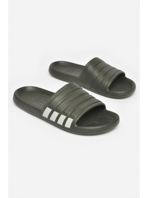 Шльопанці чоловічі піна темно-зеленого кольору Уцінка L-140 211122C