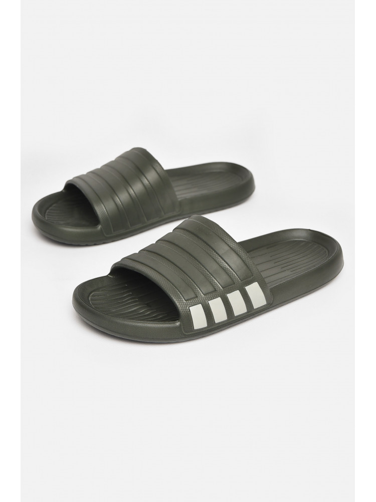 Шльопанці чоловічі піна темно-зеленого кольору Уцінка L-140 211122C