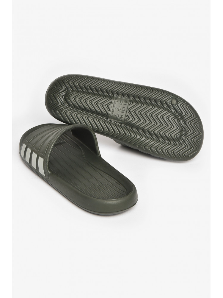 Шльопанці чоловічі піна темно-зеленого кольору Уцінка L-140 211122C