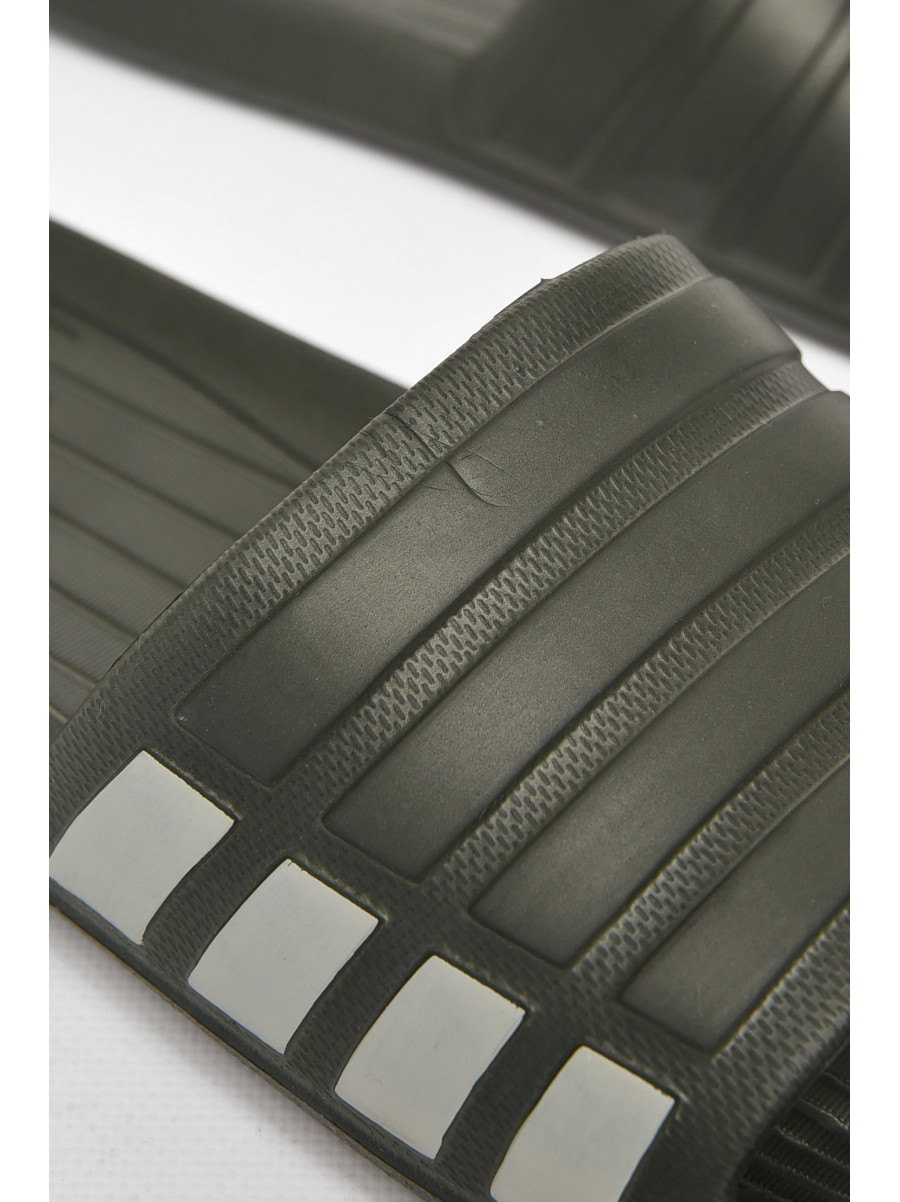 Шльопанці чоловічі піна темно-зеленого кольору Уцінка L-140 211122C