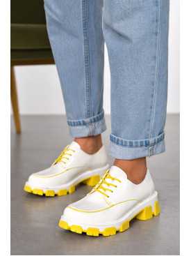 Лоферы женские белого цвета TD222-88 211124C