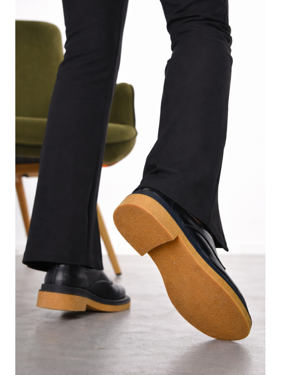 Лоферы женские черного цвета TD217-1 211125C