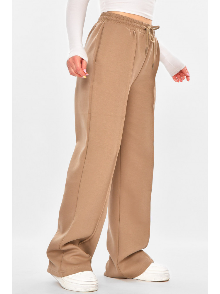 Штаны женские однотонные бежевого цвета 2759 211131C