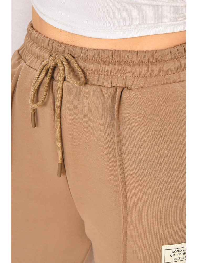Штаны женские однотонные бежевого цвета 2759 211131C