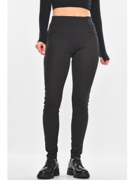 Лосини жіночі однотонні чорного кольору 2066 211138C