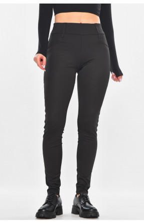 Лосины женские однотонные черного цвета 2066 211138C Лосины женские однотонные черного цвета 2066 211138C