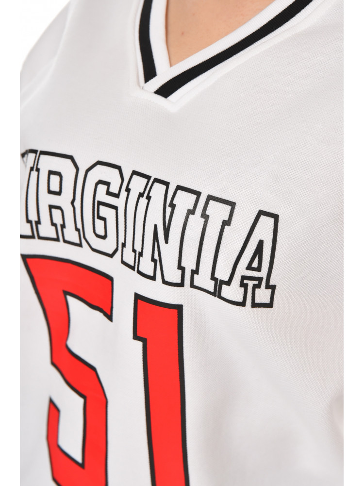 Худи женское белого цвета с принтом 25049 211142C