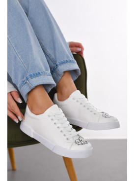 Кроссовки женские белого цвета 533-698 211144C