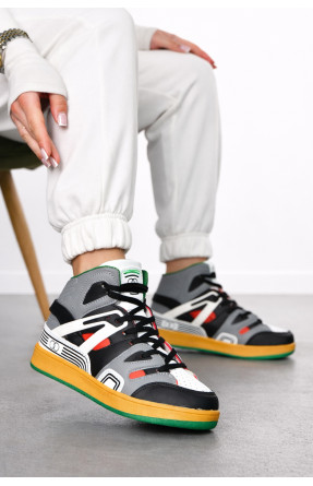 Кроссовки женские серого цвета на шнуровке 8939в-4 211146C Кроссовки женские серого цвета на шнуровке 8939в-4 211146C