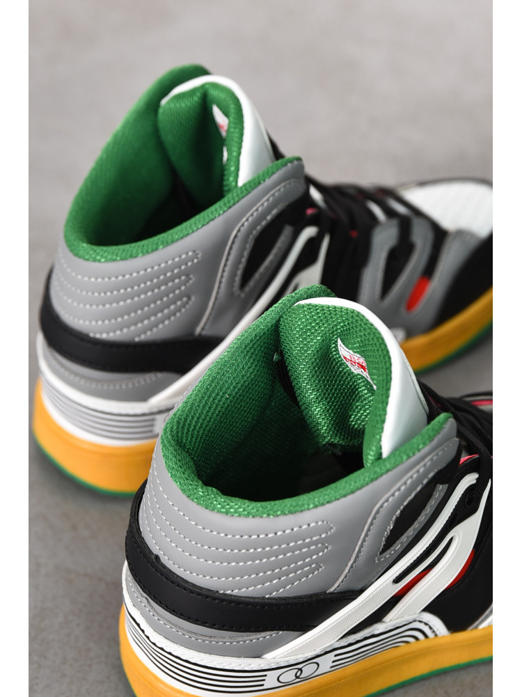 Кроссовки женские серого цвета на шнуровке 8939в-4 211146C