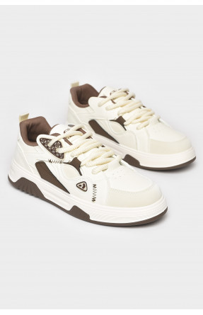 Кроссовки мужские белого цвета на шнуровке нк89-2 211151C