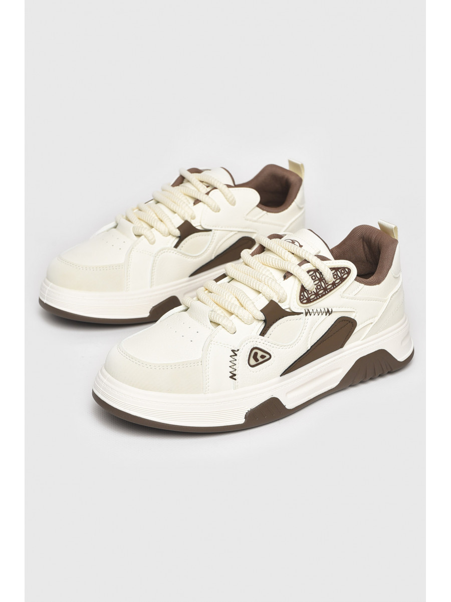 Кроссовки мужские белого цвета на шнуровке нк89-2 211151C