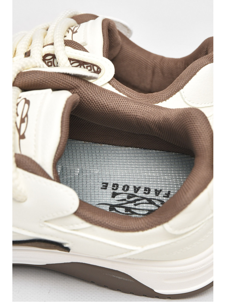 Кроссовки мужские белого цвета на шнуровке нк89-2 211151C