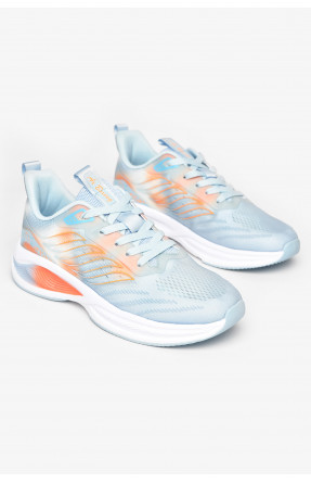 Кроссовки мужские голубого цвета на шнуровке 2849-2 211153C