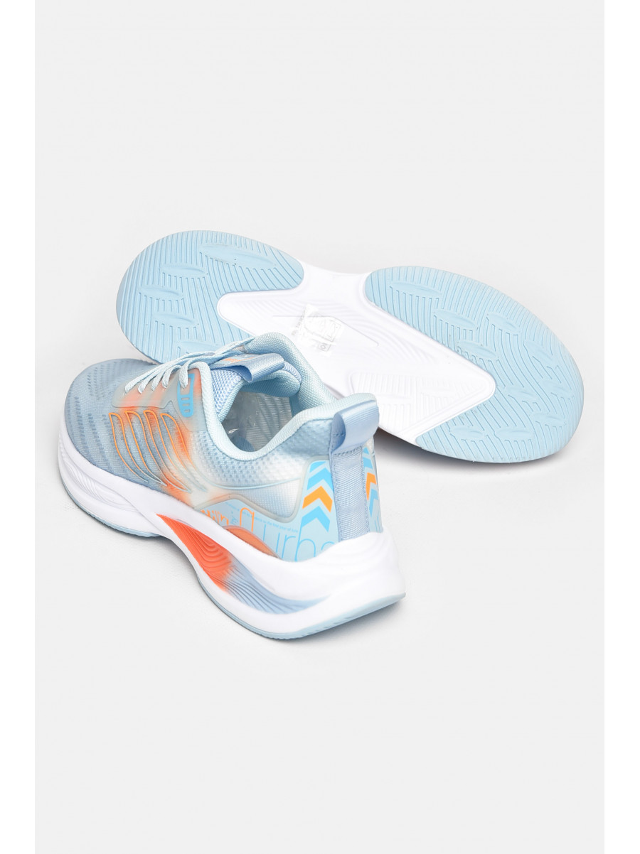 Кроссовки мужские голубого цвета на шнуровке 2849-2 211153C