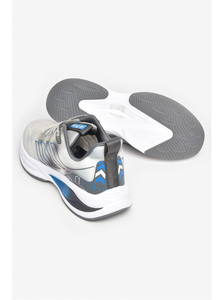 Кроссовки мужские светло-серого цвета на шнуровке 2849-4 211154C