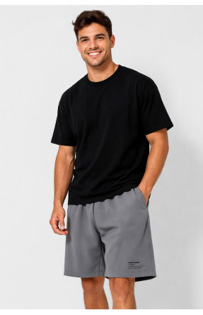 Шорты мужские однотонные серого цвета 21786 211155C
