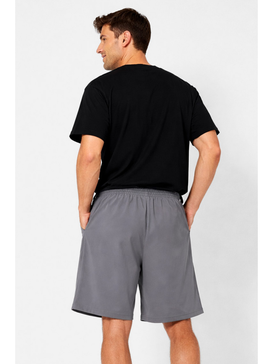 Шорты мужские однотонные серого цвета 21786 211155C