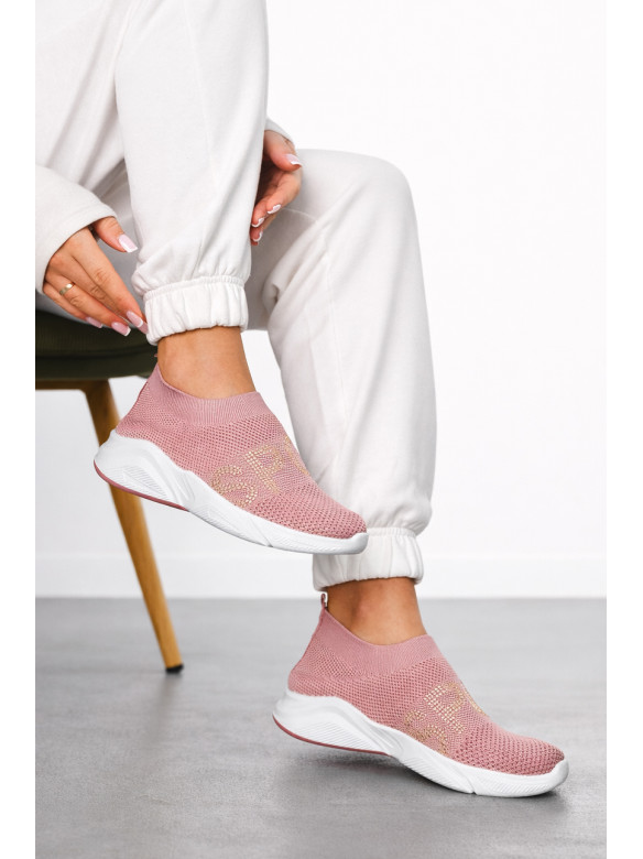 Мокасины женские пудрового цвета н52-3 211156C