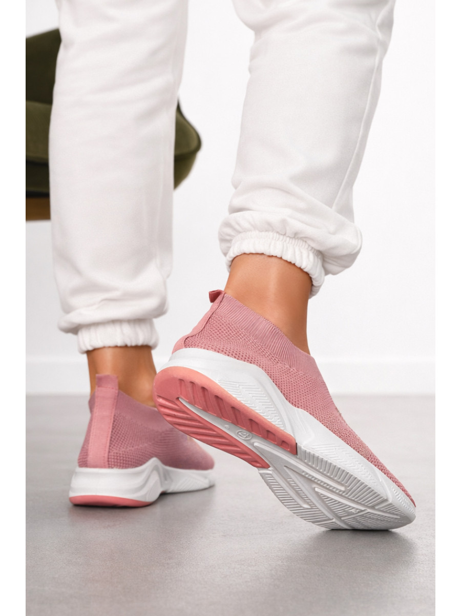 Мокасины женские пудрового цвета н52-3 211156C