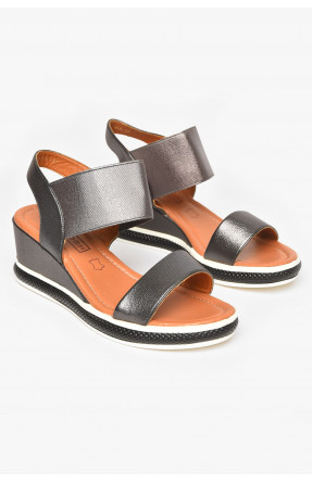 Босоножки женские серого цвета 995-L 211159C