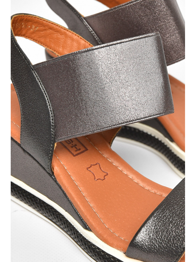 Босоножки женские серого цвета 995-L 211159C