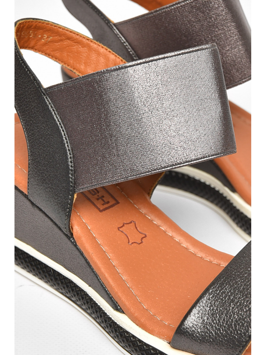 Босоножки женские серого цвета 995-L 211159C