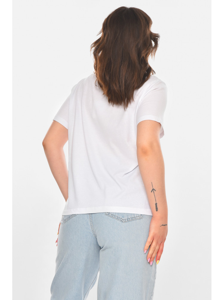 Футболка женская белого цвета с принтом 211162C