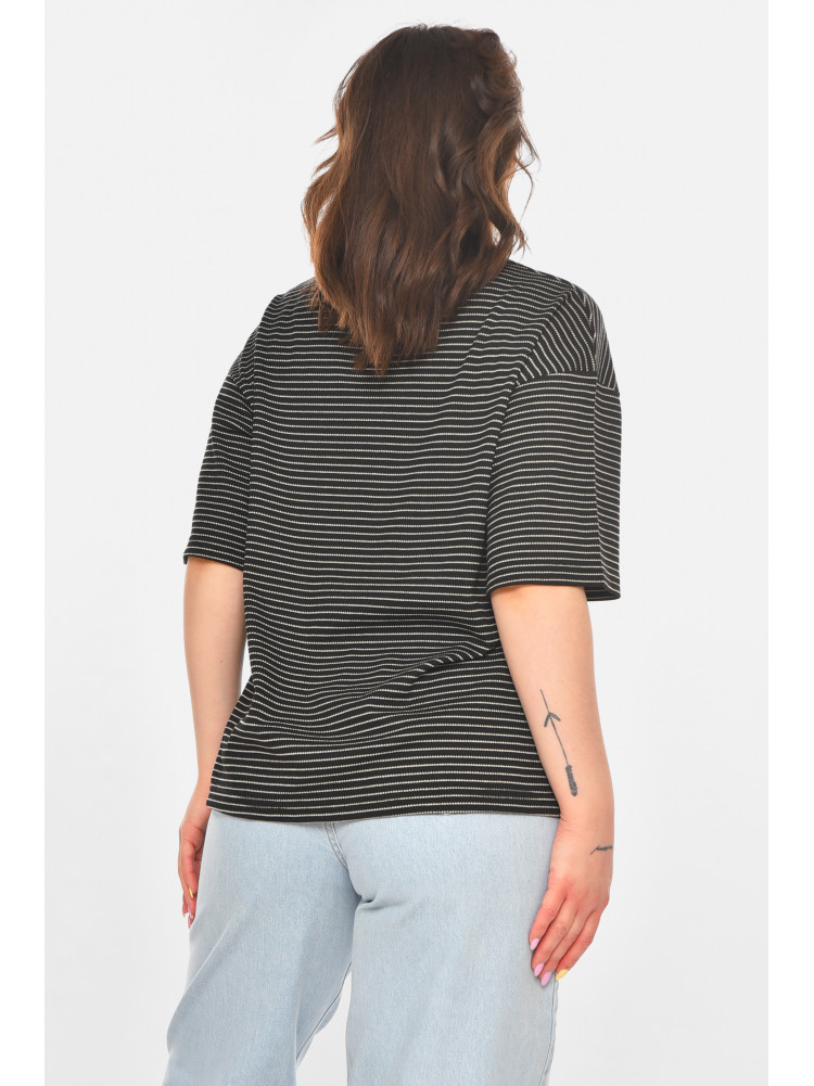 Футболка женская черного цвета с принтом 211166C