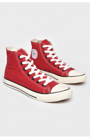 Кеды мужские красного цвета текстиль 8257 211172C