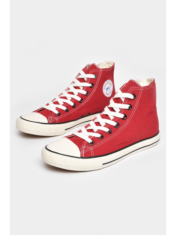 Кеды мужские красного цвета текстиль 8257 211172C