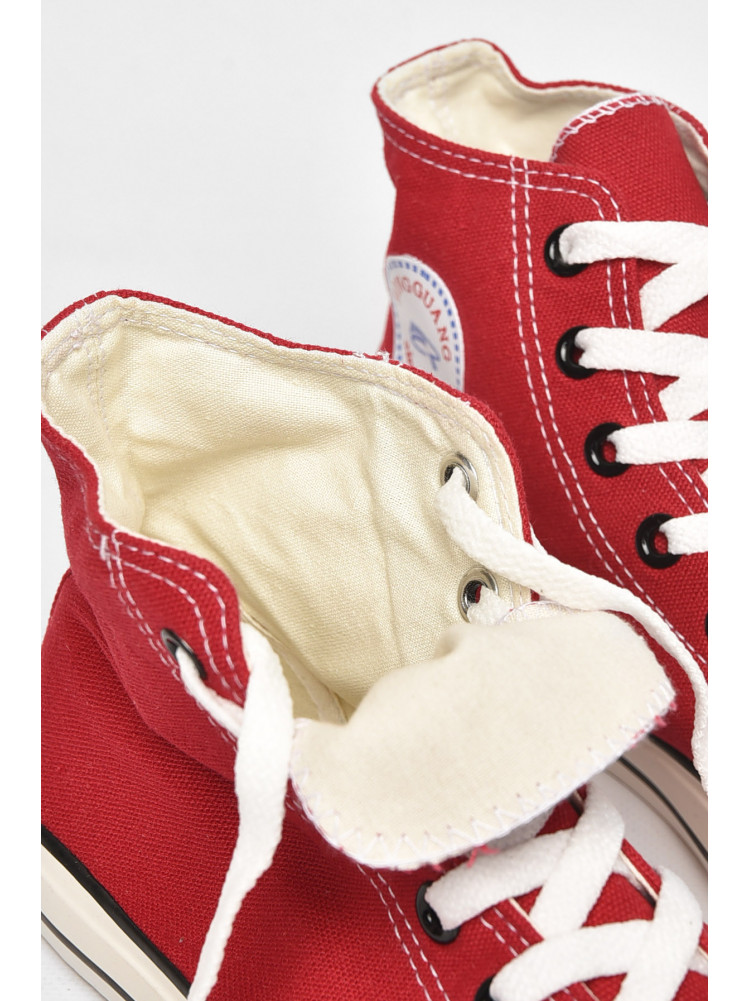 Кеды мужские красного цвета текстиль 8257 211172C