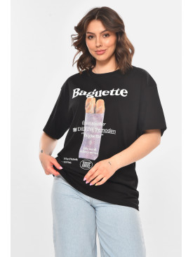 Футболка жіноча чорного кольору 211174C