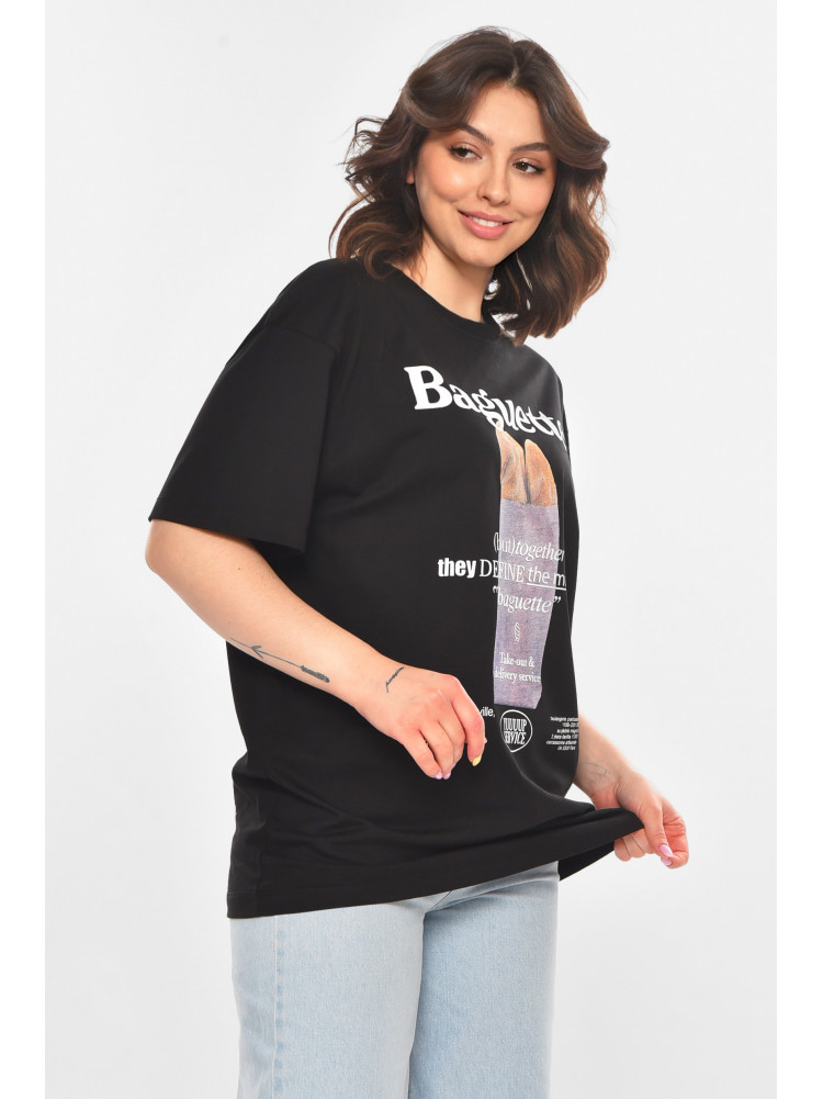 Футболка женская черного цвета 211174C