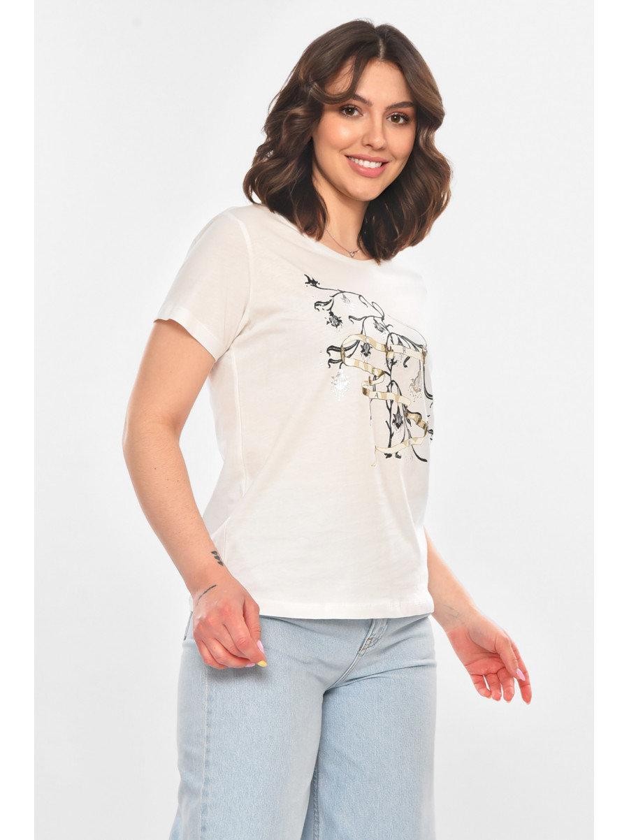 Футболка женская белого цвета 211176C