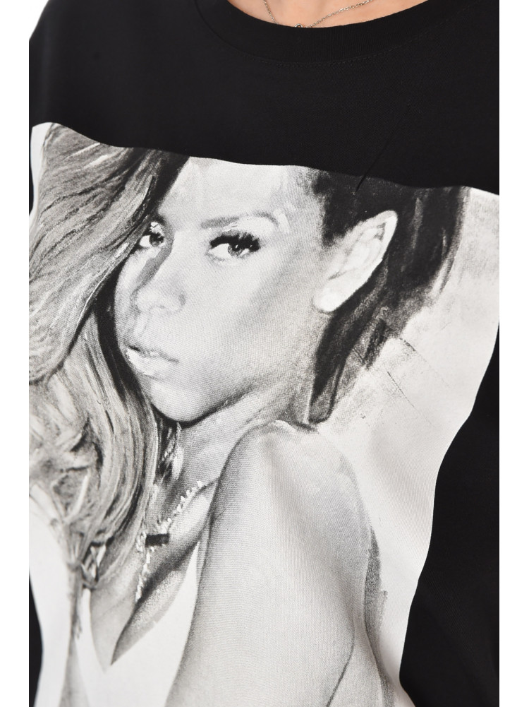 Футболка женская черного цвета 211181C