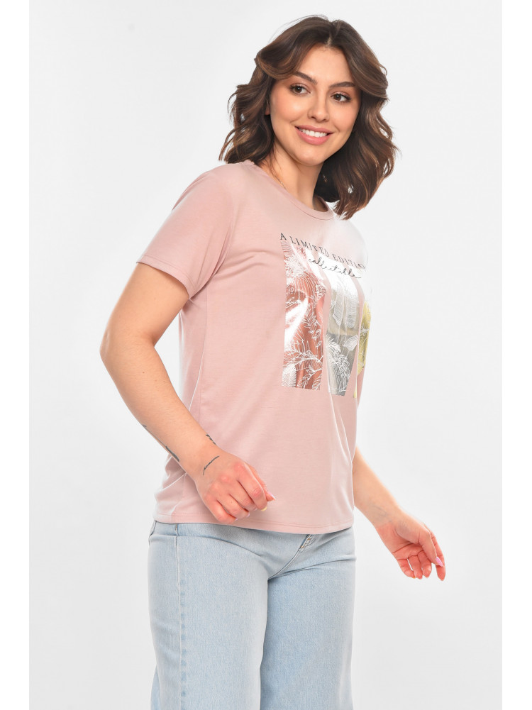 Футболка женская темно-розового цвета 211188C