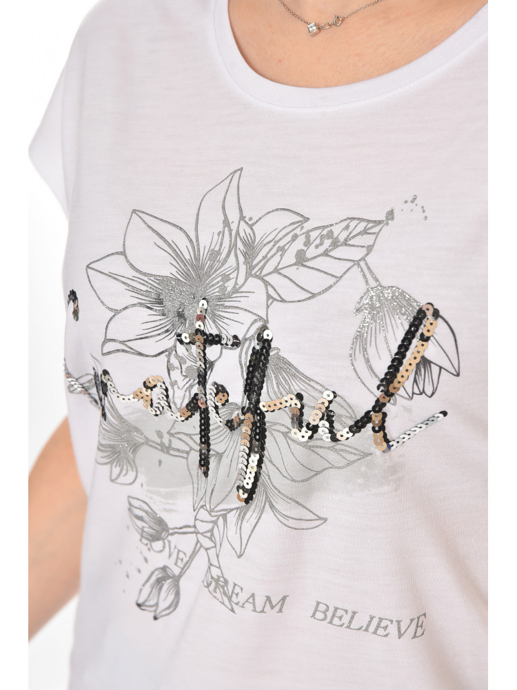 Футболка женская белого цвета 211189C