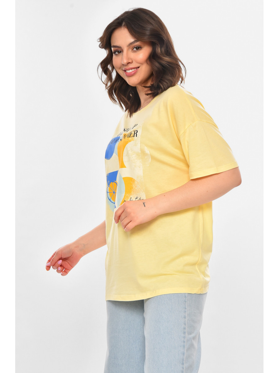 Футболка женская желтого цвета 211193C