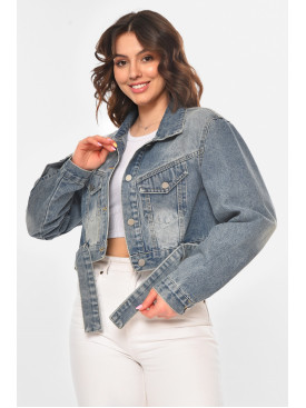Куртка жіноча джинсова блакитного кольору 2301 211196C